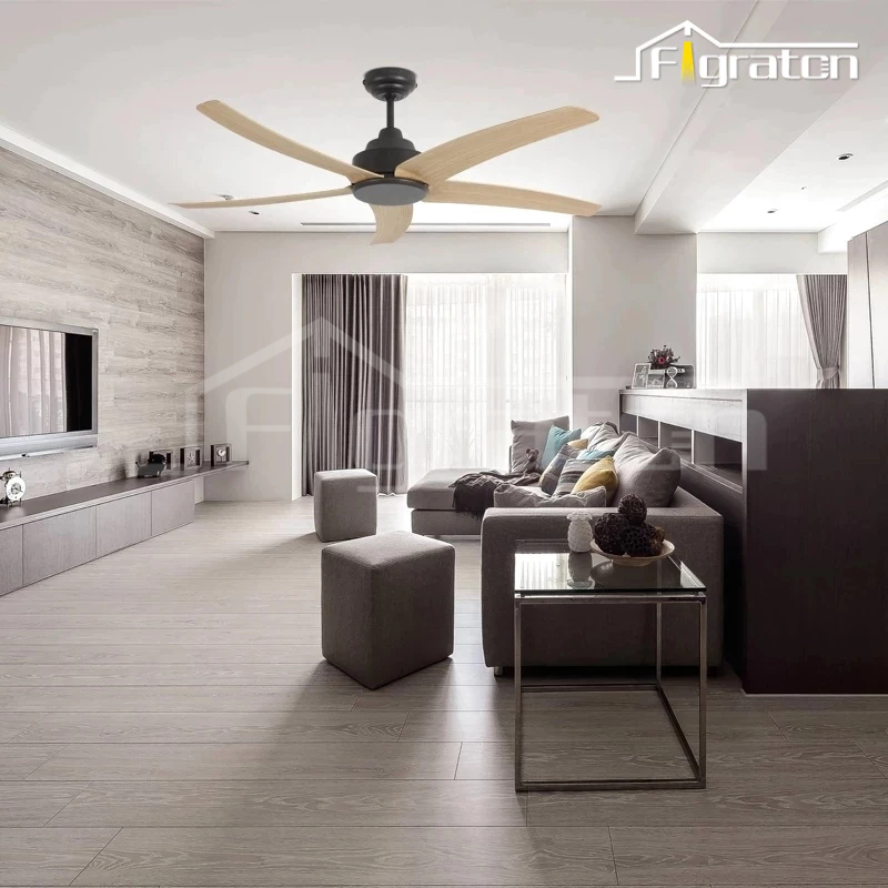 Kipas Angin Gantung Kipas Angin Plafon Ceiling Fan Kipas Baling Plafon 56in Ruang Makan Ruang Tamu Kamar Tidur Cafe Remote Control YFI