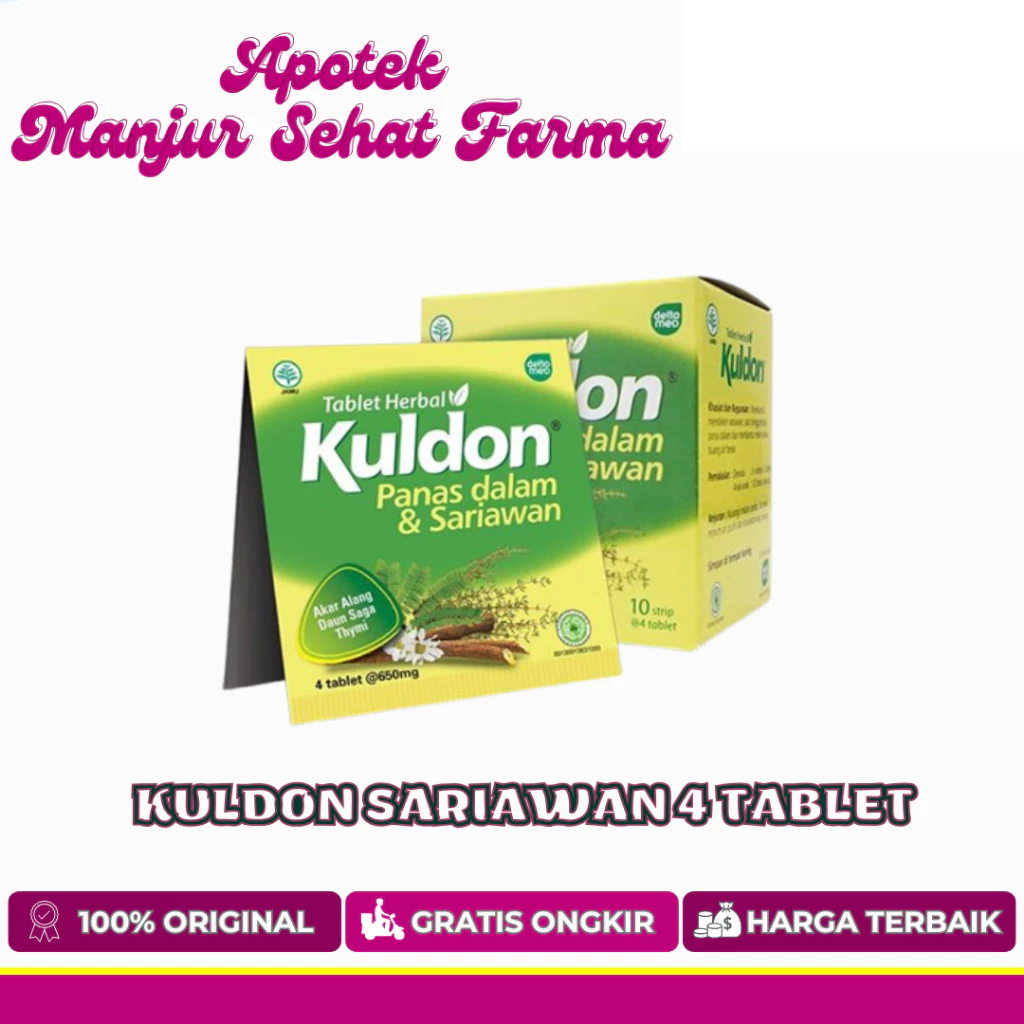 Jual KULDON SARIAWAN 1 STRIP 4 TABLET | Shopee Indonesia