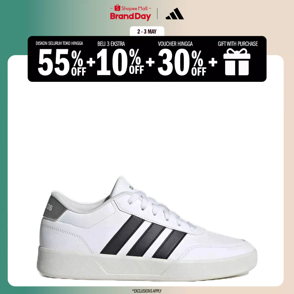 Jual adidas Lifestyle Breaknet 3.0 Shoes Women White JR3559 | Shopee ...