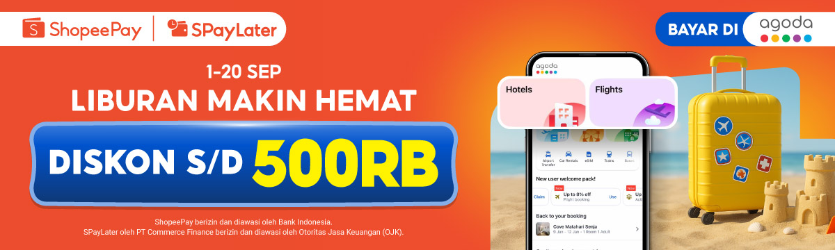 Beli Tiket Pesawat & Hotel Diskon s/d 500RB