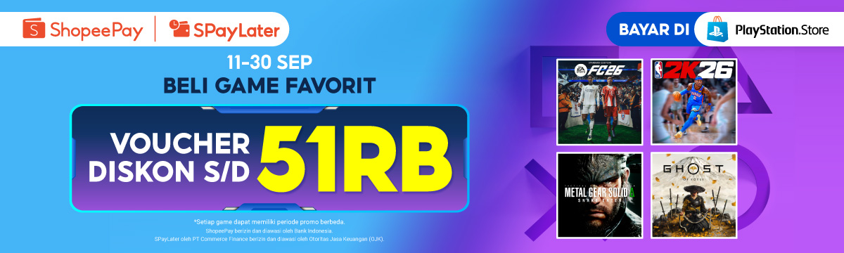 Beli Voucher & Dapatkan Diskon s/d 51RB di Playstation Store