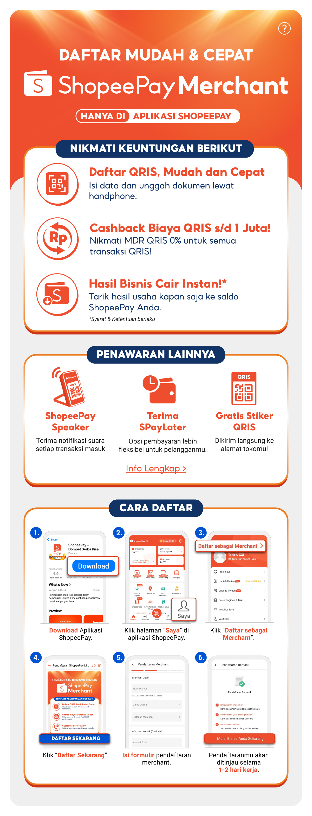 Join ShopeePay Merchant | Gratis Biaya Transaksi QRIS
