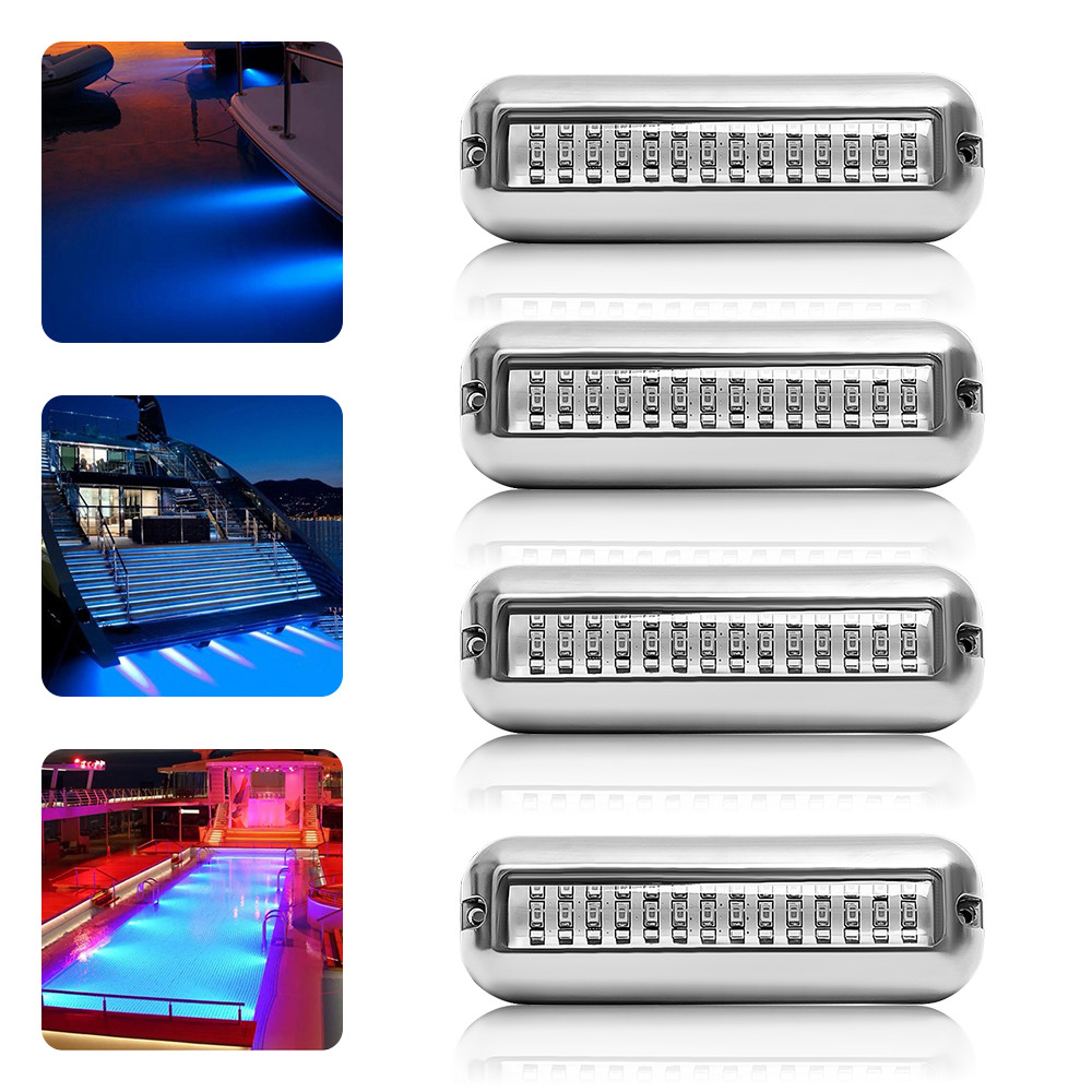 Jual 42 LED Waterproof Marine Boat LED Light Underwater Pontoon Transom ...