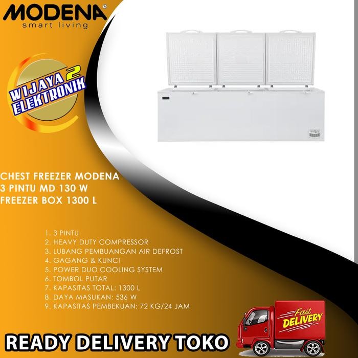 Jual Modena Chest Freezer MD130W Freezer Box 1300 L MODENA MD 130 W ...