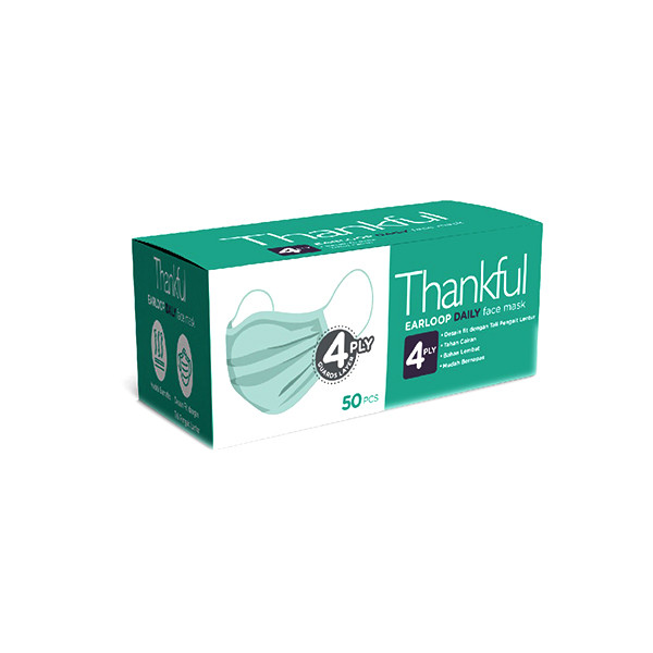 Jual Thankful Mask Adult Earloop 50'S | Shopee Indonesia