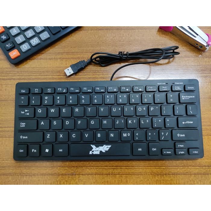 Jual Keyboard Mini Multimedia Usb K-One Kb-3276 With Fn Keys | Shopee ...