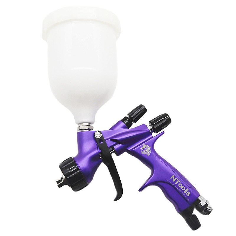 Jual HVLP Paint Spray Gun Gravity Spray Gun 1.3mm With 600CC Paint Tank ...