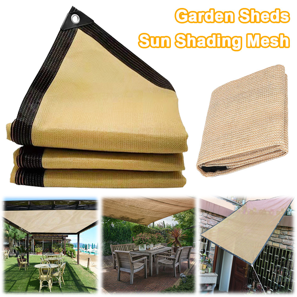 Jual Outdoor Sun Shade Cloth UV Block Privacy Screen Heat Resistant ...