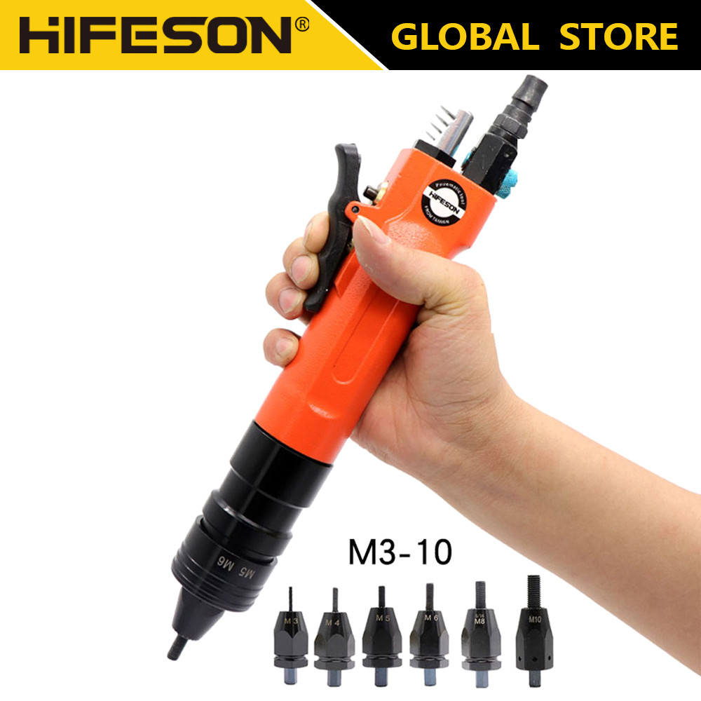 Jual HIFESON Pneumatic Air Rivet Nut Gun Insert Threaded Pull Setter ...
