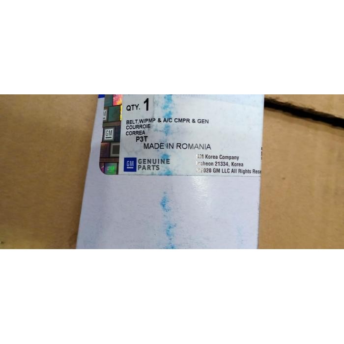 Jual Fanbelt Fan Belt Chevrolet Trax Original Gm Kode 020 | Shopee ...