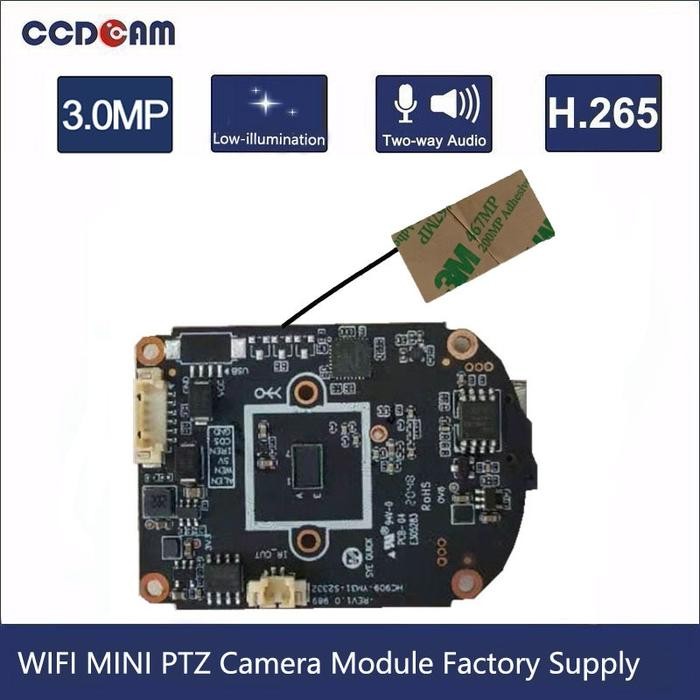 Jual Wireless PTZ Mini Dome Camera Module factory supply 4X Zoom AI ...