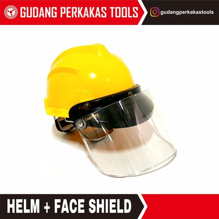 Jual Helm Plus Kaca Pelindung Bisa Dilepas (Helm Face Shield Apd ...