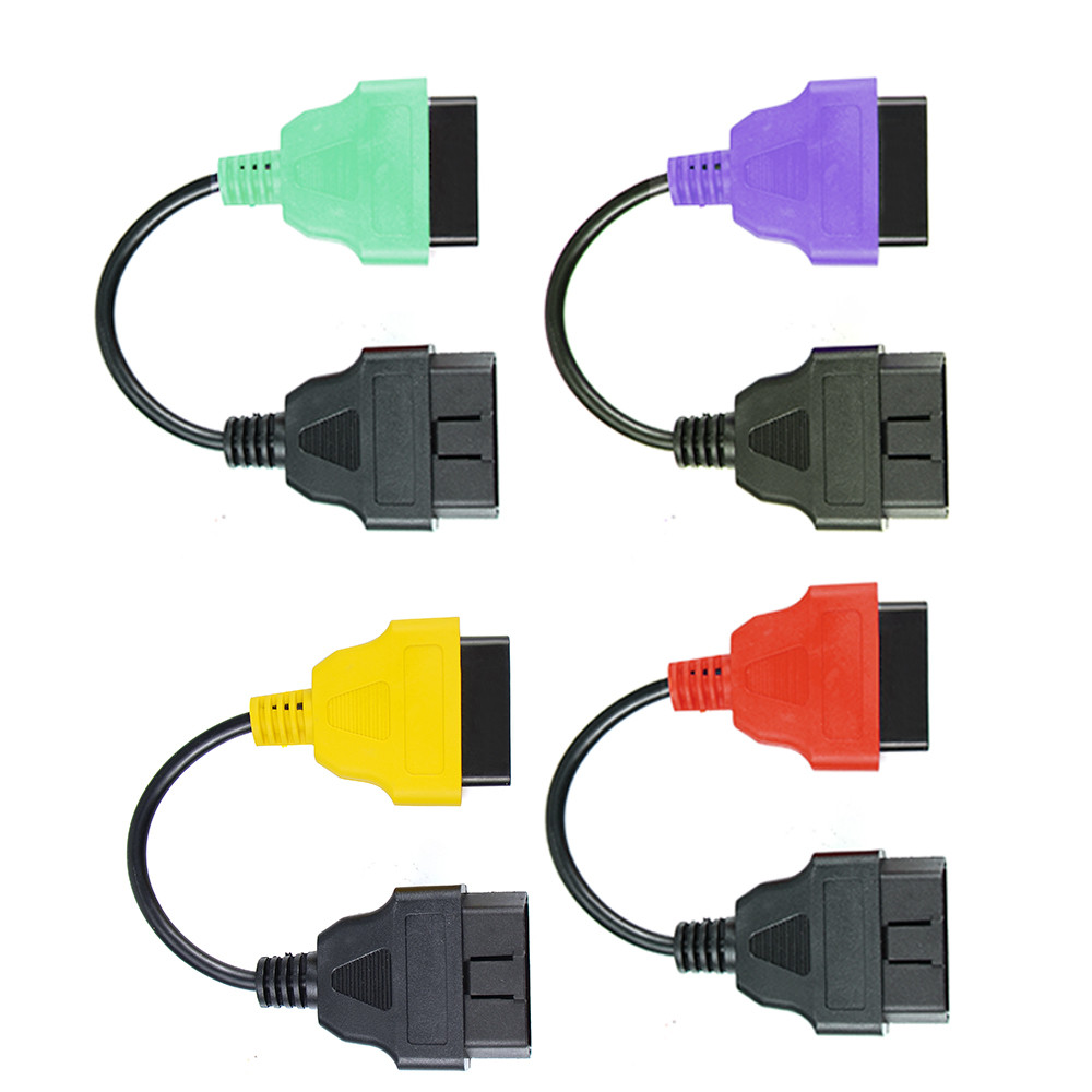 Jual 6 Color For Fiatecuscan Adapter Obd Obd2 Cable Connector ...