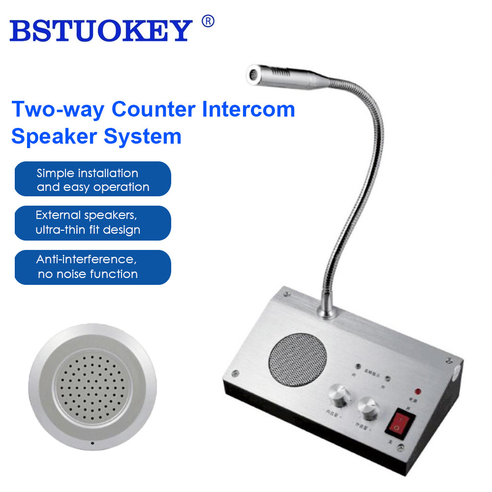 Jual 9908 Dual-Way Talk System Store Office Window Glass Counter ...