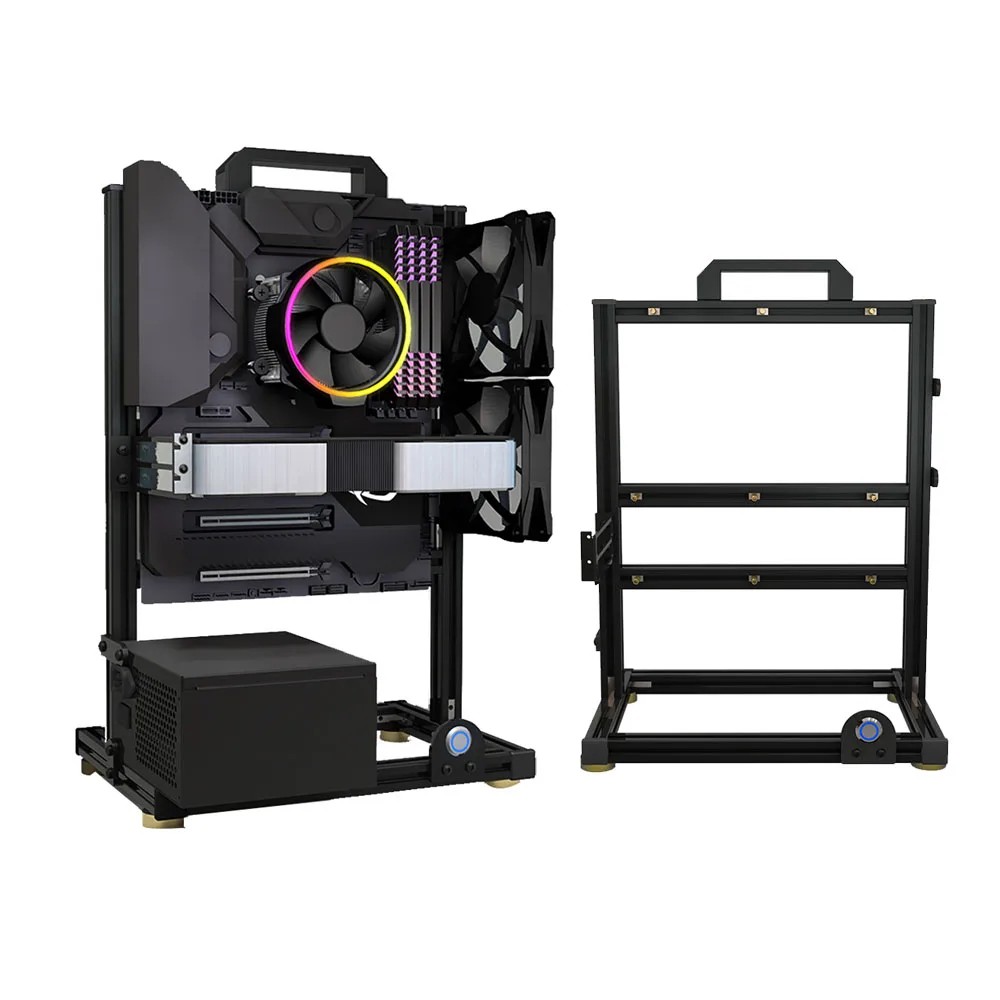 Jual MOD Creative ITX MATX ATX Open PC Case Frame Rack,DIY Desktop EATX ...