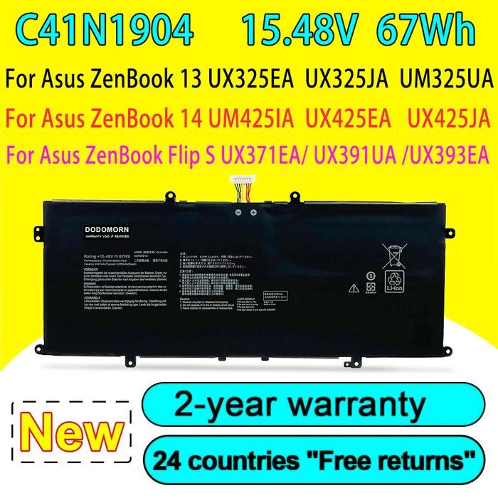 15.48V 67Wh) C41N1904 laptop batterijen voor ASUS ZenBook 13 UX325EA UX325JA UX363EA UX363JA UM325UA 14 UX425EA UM425IA UX425UA S UX391UA UX393EA UX371EA Series
