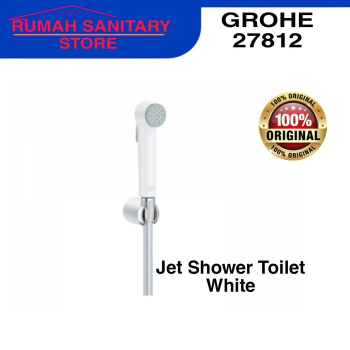 Jual GROHE Toilet Shower Spray jet washer toilet cebok Kloset Putih ...