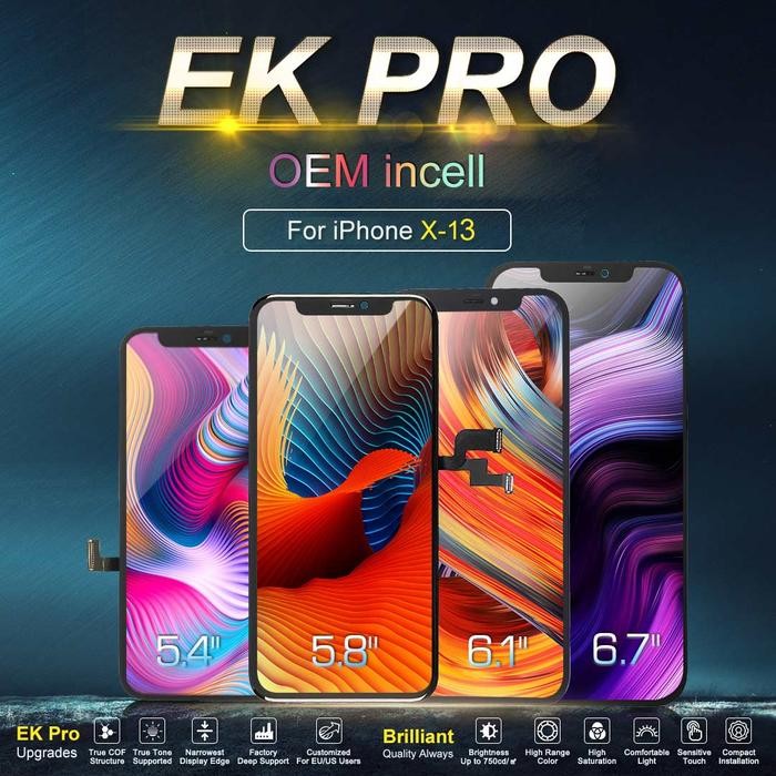 Jual EK Pro incell For iPhone X XR XS MAX 11 12 Pro Max 13 LCD Display ...