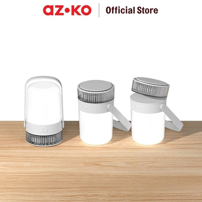Jual Azko Apa Lampu Lentera Rechargeable 2In1 7 Watt - Abu-Abu ...