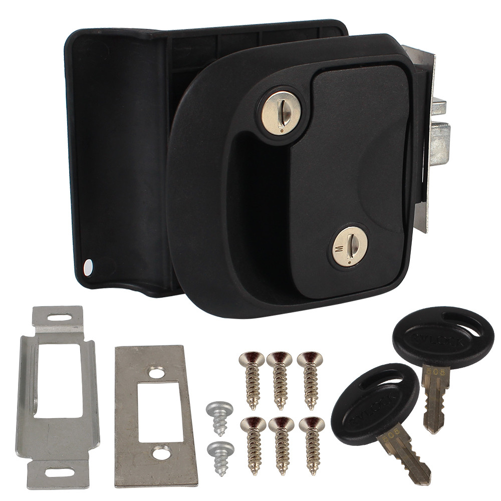 Jual RV Camper Trailer Entry Door Lock Double Open Door Lock Door Latch ...