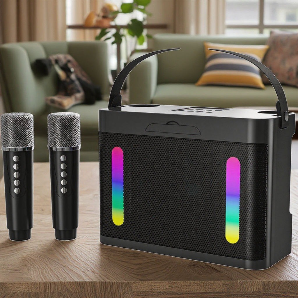 Jual XINJIA Speaker Bluetooth Portable Karaoke with Wireless Microphone ...