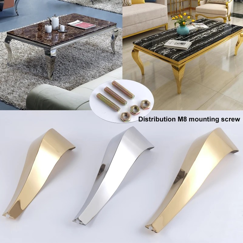 Jual 2pcs Stainless Steel Furniture Legs Snake-Shaped Table Cabinets ...