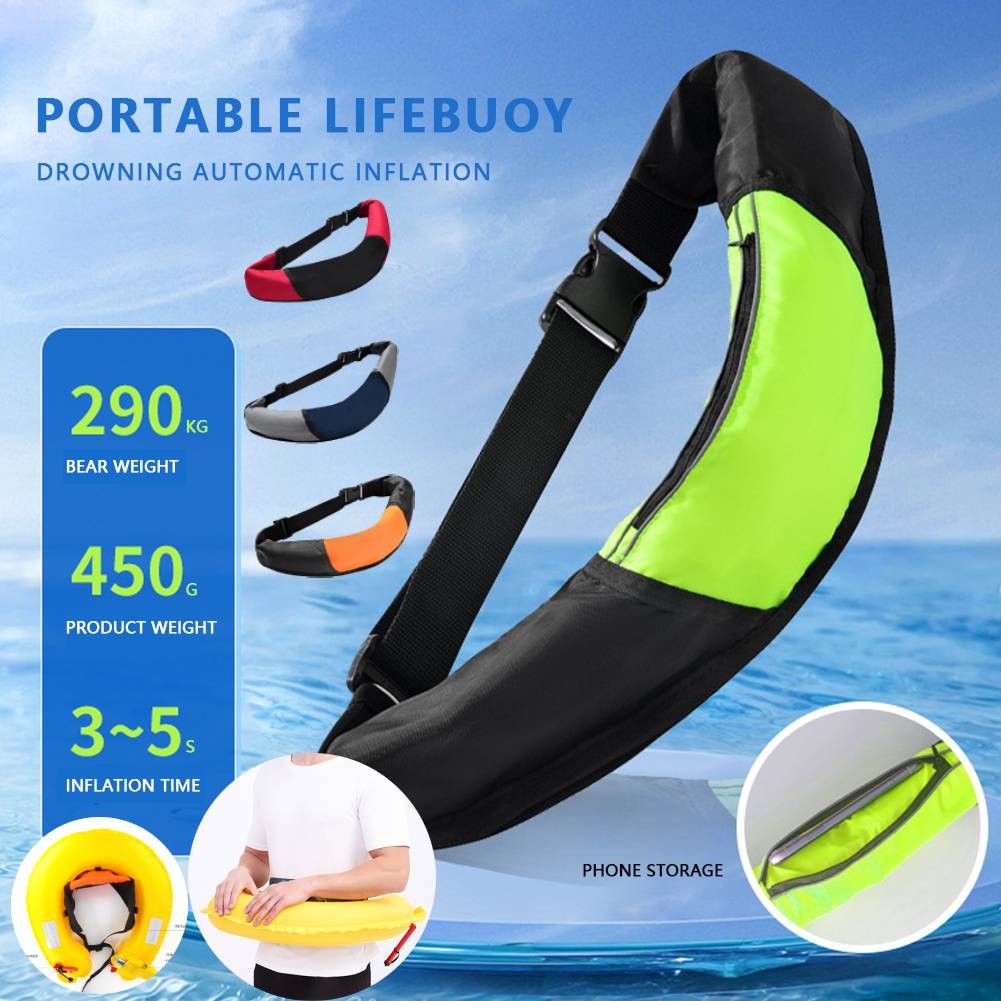 Jual Automatic Inflatable Life-saving Belt 100N Life Vest Self ...