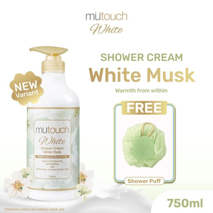 Jual Mutouch White Shower Cream Brightening And Moisturizing White Musk ...