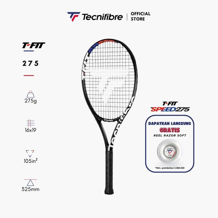 Jual Tecnifibre Tennis Racket T-FIT 275 SPEED Raket Tenis | Shopee ...