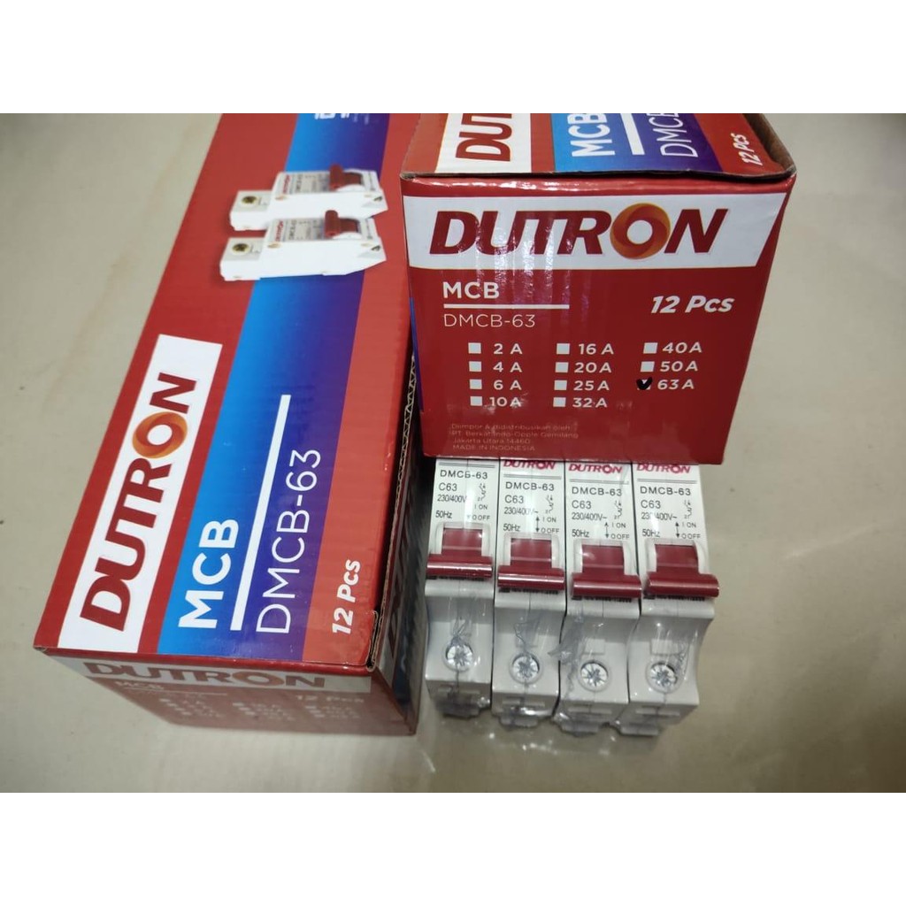 Jual GROSIR MCB Domae DUTRON 1 Phase CIRCUIT BREAKER C63A 63A 63 Ampere ...