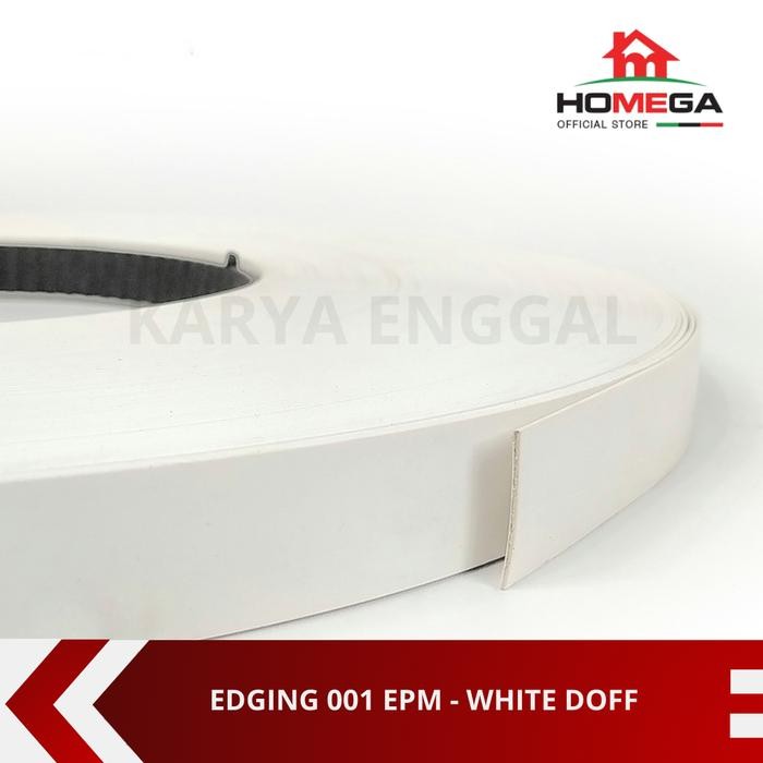 Jual PVC Edging HOMEGA - Pelapis Meja PVC - Tekstur White Doff - Ukuran ...