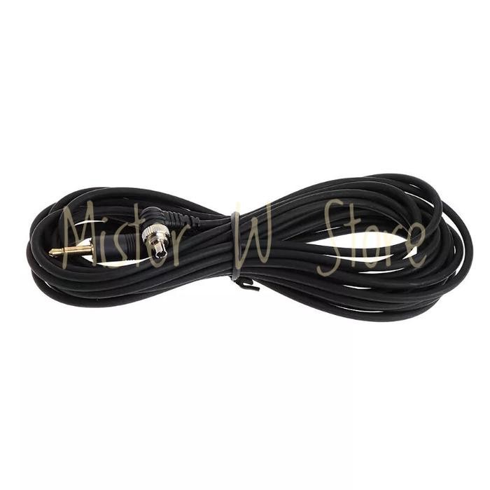Jual CABLE TRIGGER STUDIO 3.5MM PLUG TO MALE FLASH PC SYNC KABEL 5 ...