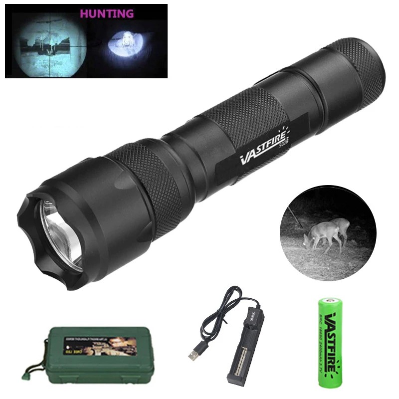 Jual 502B Infrared Flashlight Ir 850Nm/940Nm Night Vision Led Tactical ...