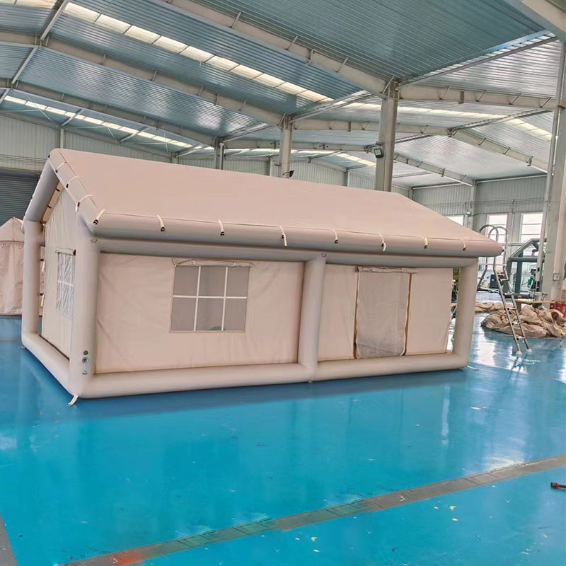 Jual Outdoor Two-Room Waterproof Inflatable House Air Tent Household ...