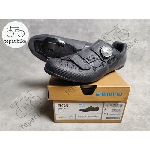 Shimano Chaussures De Route Larges RC502, Noir | Bikeinn