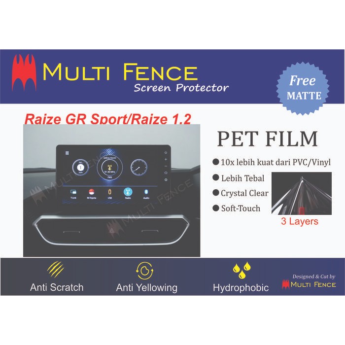 Jual Screen Guard Head Unit Toyota Raize 8 Inch | Shopee Indonesia