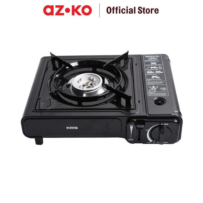 Jual Azko Kris Kompor Gas Portable Dengan Case - Hitam | Shopee Indonesia