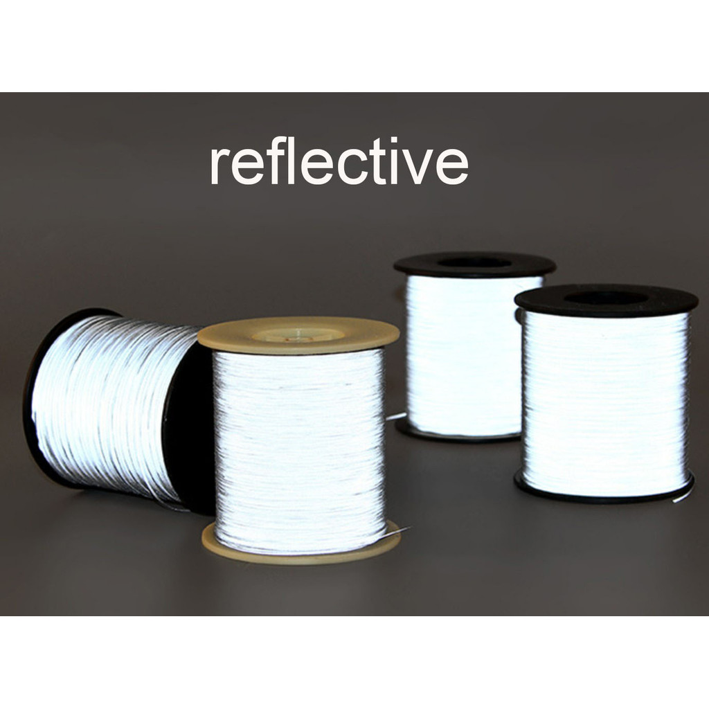 Jual 1pc Reflective Thread High Light Double Side Reflective Silk For ...