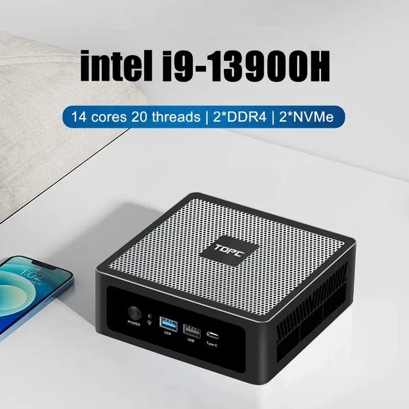 Jual TOPC Gamer Desktop Mini PC 13th Gen Intel Core i9 13900H i7 13700H ...