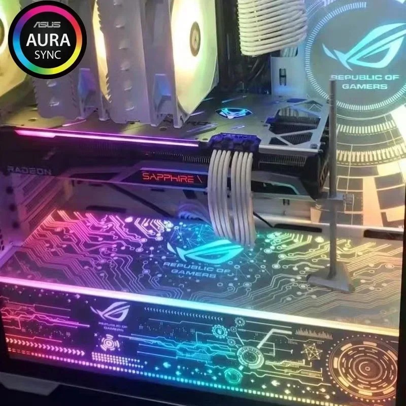 Jual MOD PC Case RGB Lighting Panel, Customized ARGB GPU Side Backplate ...