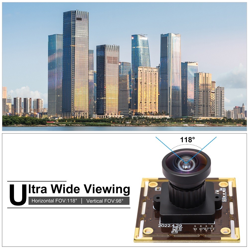 Jual ELP wide angle usb camera CMOS IMX298 16MP 120 degree no ...