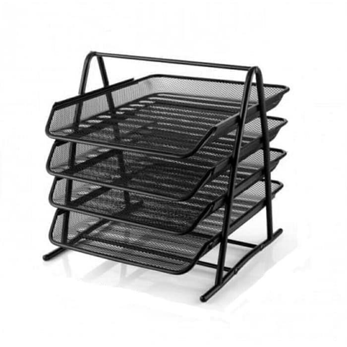 Jual Rak File Document Organizer 4 Susun Tray Besi Arsip Surat | Shopee ...