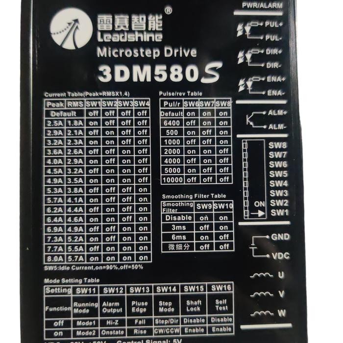 Jual leadshine Motor driver 3DM580S untuk motor stepper 3 phasa cnc ...
