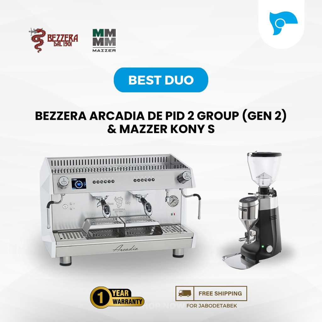 Jual Best Duo Coffee Machine and Grinder | Arcadia DE PID 2 GR (GEN 2 ...