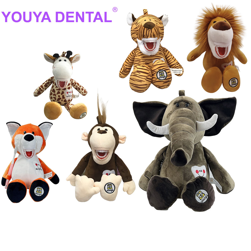 Jual Dental Plush Dolls Teaching Tooth Model For Kids Learning Brushing ...