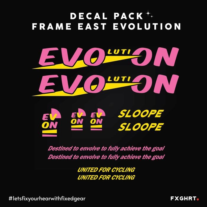 Jual ASLI Sticker pack frame united east evolution READY STOCK | Shopee ...