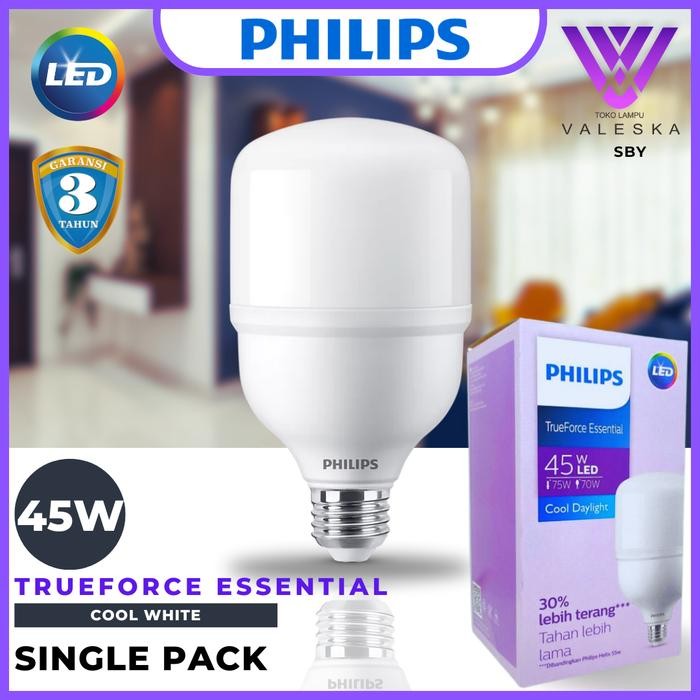 Jual Philips TForce Essential True Force Lampu Kapsul 45W 45Watt Putih ...