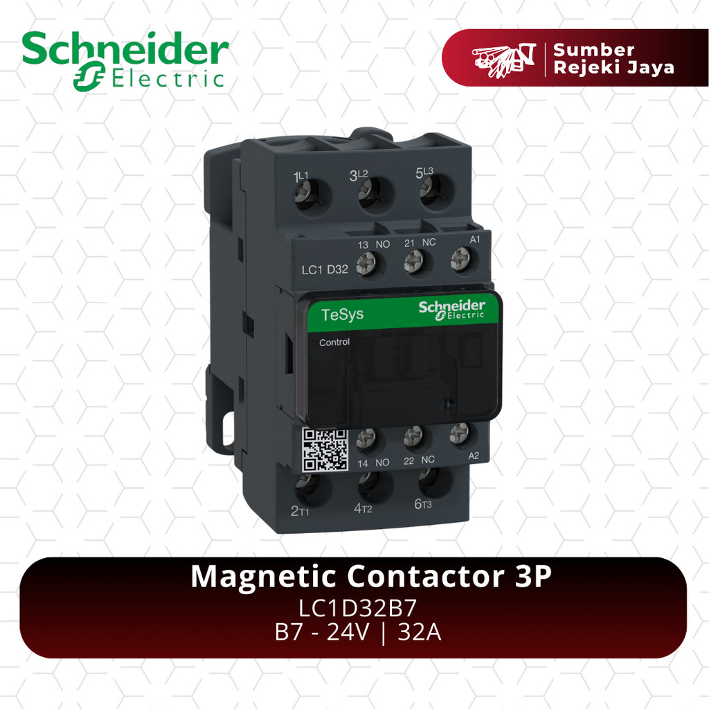 Schneider Kontaktor LC1D32B7 3P 32A 24VAC 24V | magnetic contactor | B7
