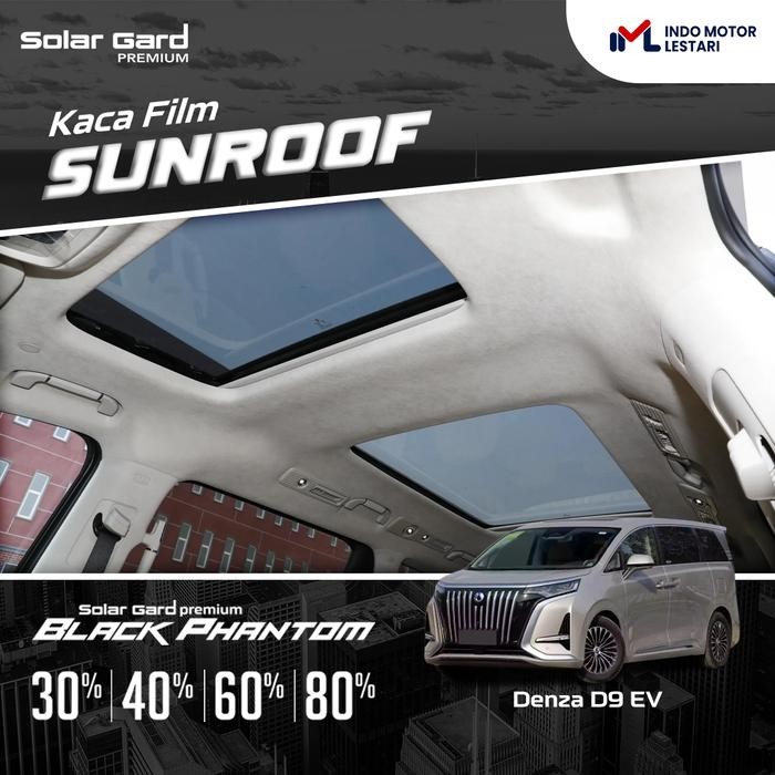 Jual Kaca Film Sunroof 2 Kaca Mobil Solar Gard Premium Black Phantom ...