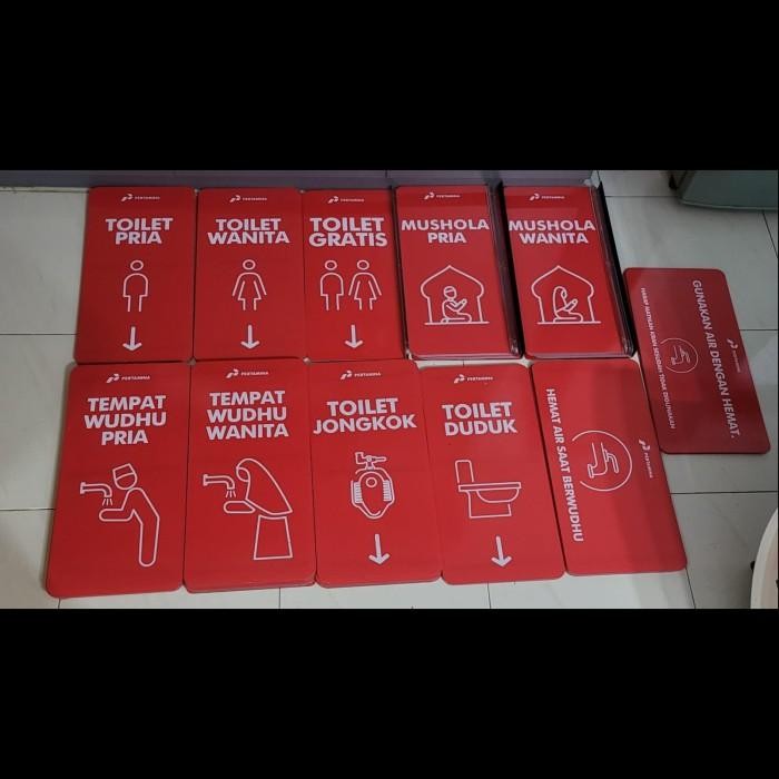 Jual Akrilik Toilet Spbu Akrilik Mushola Spbu Akrilik FA Sign spbu ...